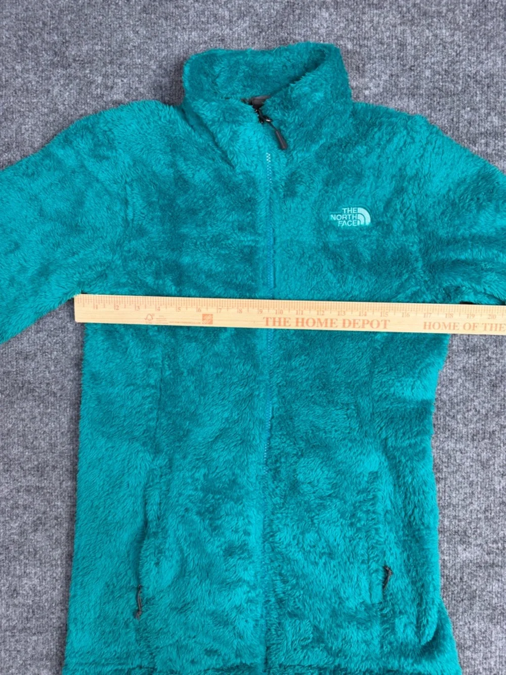 The North Face Jacket Women’s M Osito 2 Teal Blue Fuzzy High Loft Fleece FA15 - Picture 16 of 16